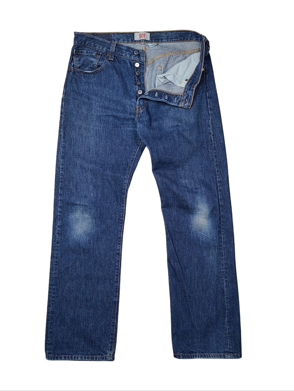 Vintage Levis 501 Jeans Mens 34x32 Y2K Button Fly Classic Denim Mexico Made